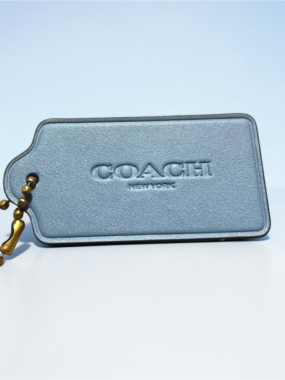 Coach Blue Replacement Hangtag Tea Rose Gold